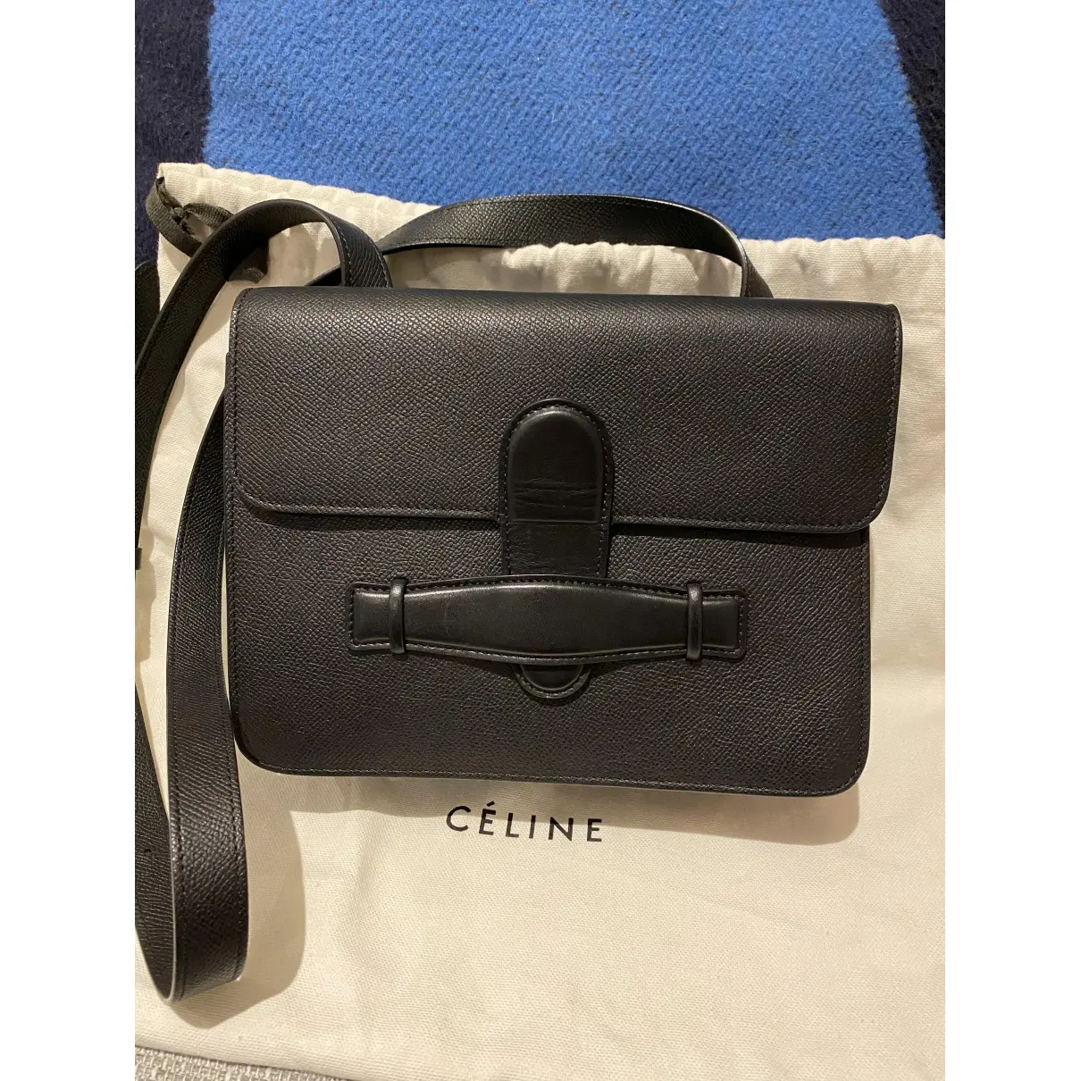 Celine Symmetrical leather crossbody bag for sale