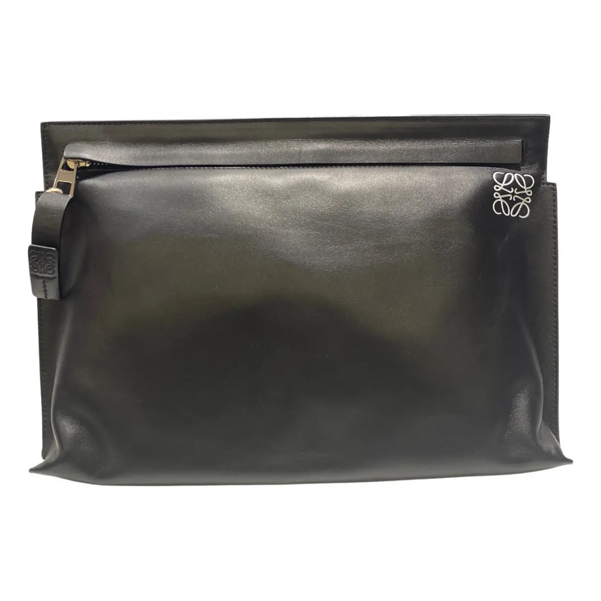 T Pouch leather clutch bag Loewe
