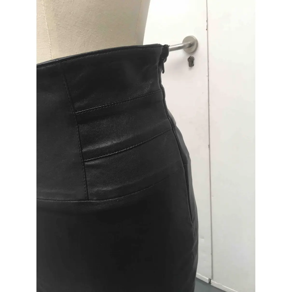 Buy Temperley London Leather mid-length skirt online