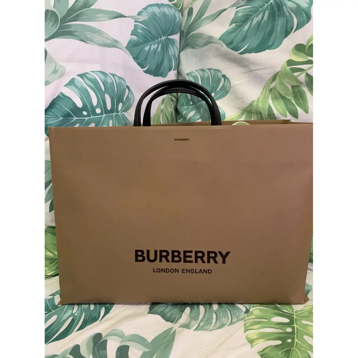 Buy Burberry The Banner  leather handbag online