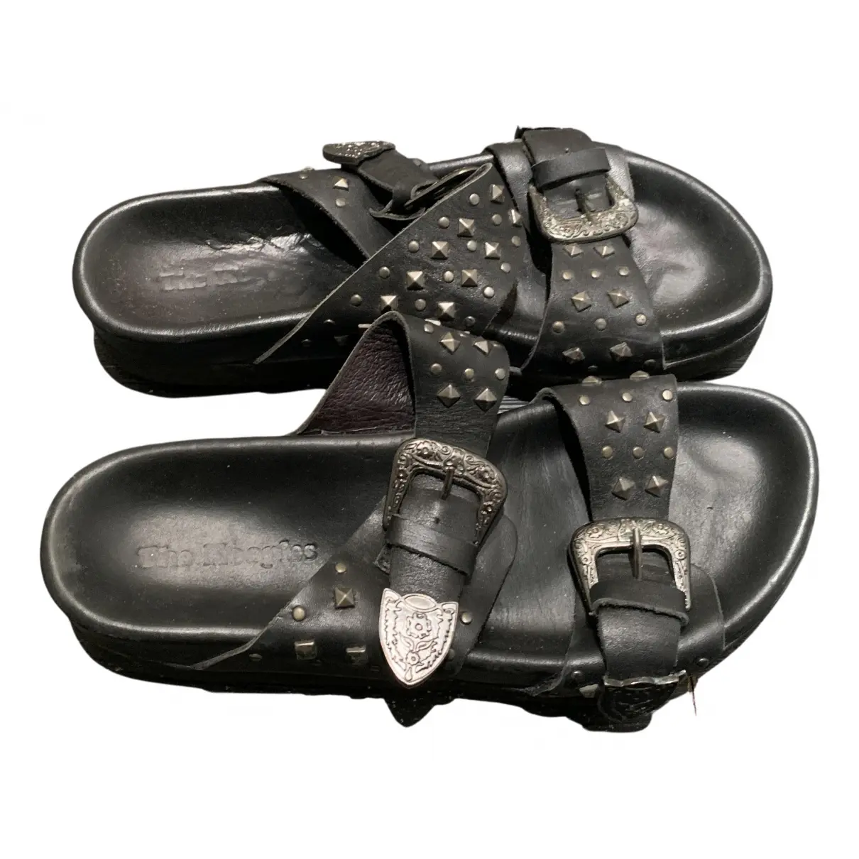 Leather sandal The Kooples