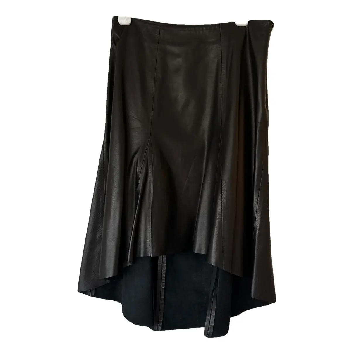Leather mid-length skirt The Row