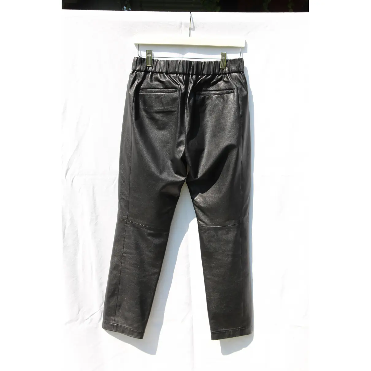 Buy Theory Leather chino pants online