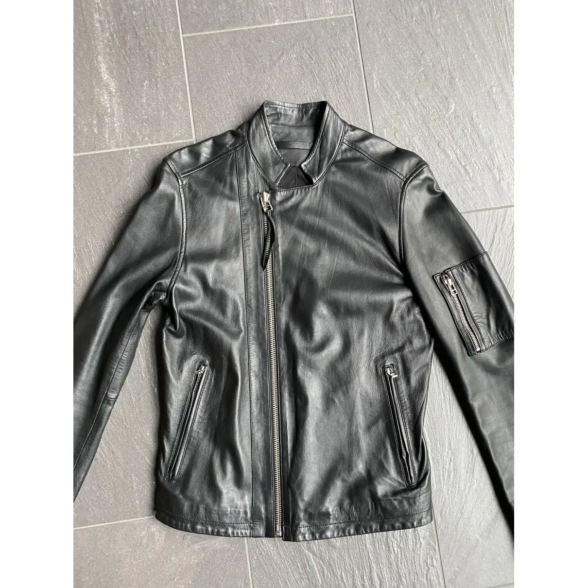 Buy Tiger Of Sweden Leather jacket online