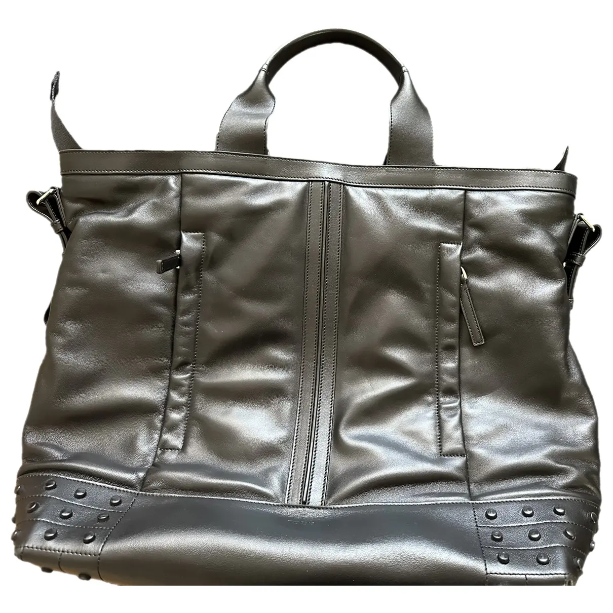 Leather weekend bag