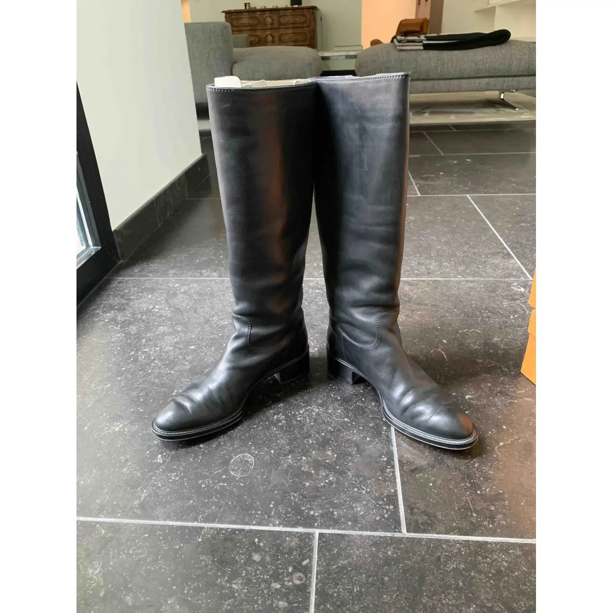 Tod's Leather riding boots for sale
