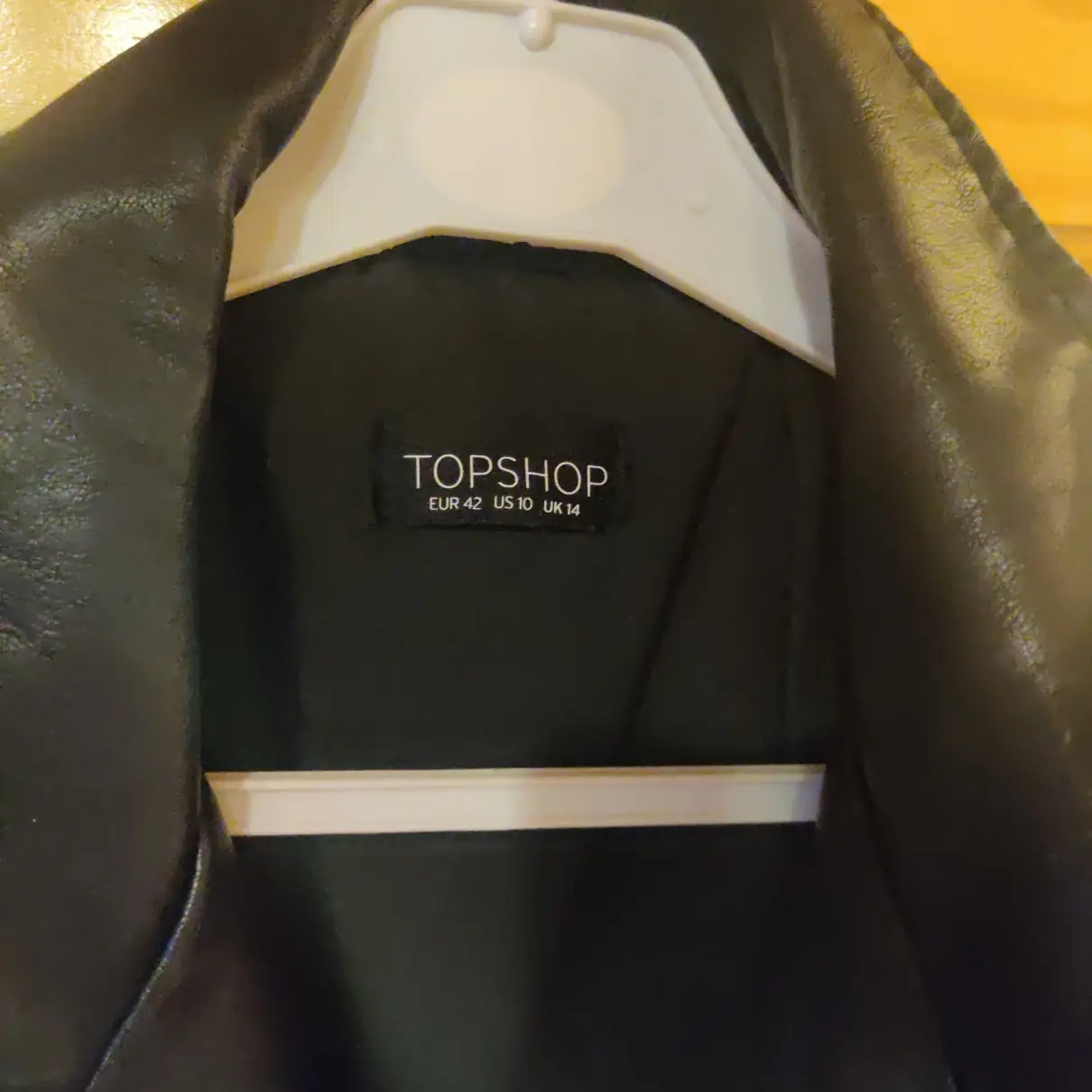 Buy Topshop Leather jacket online