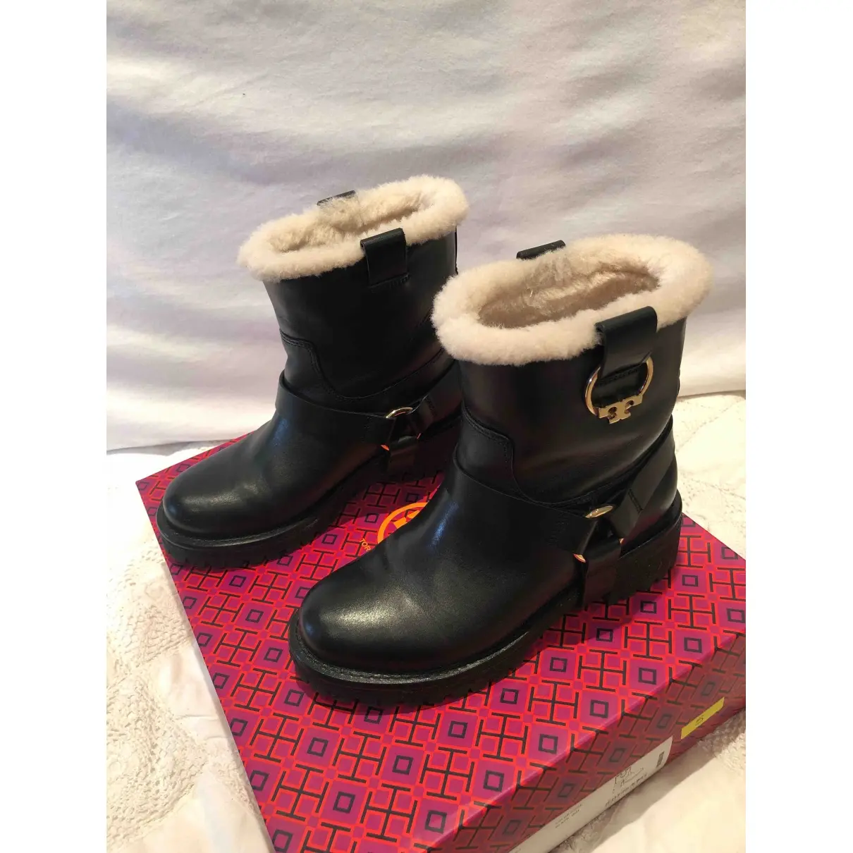 Tory Burch Leather snow boots for sale