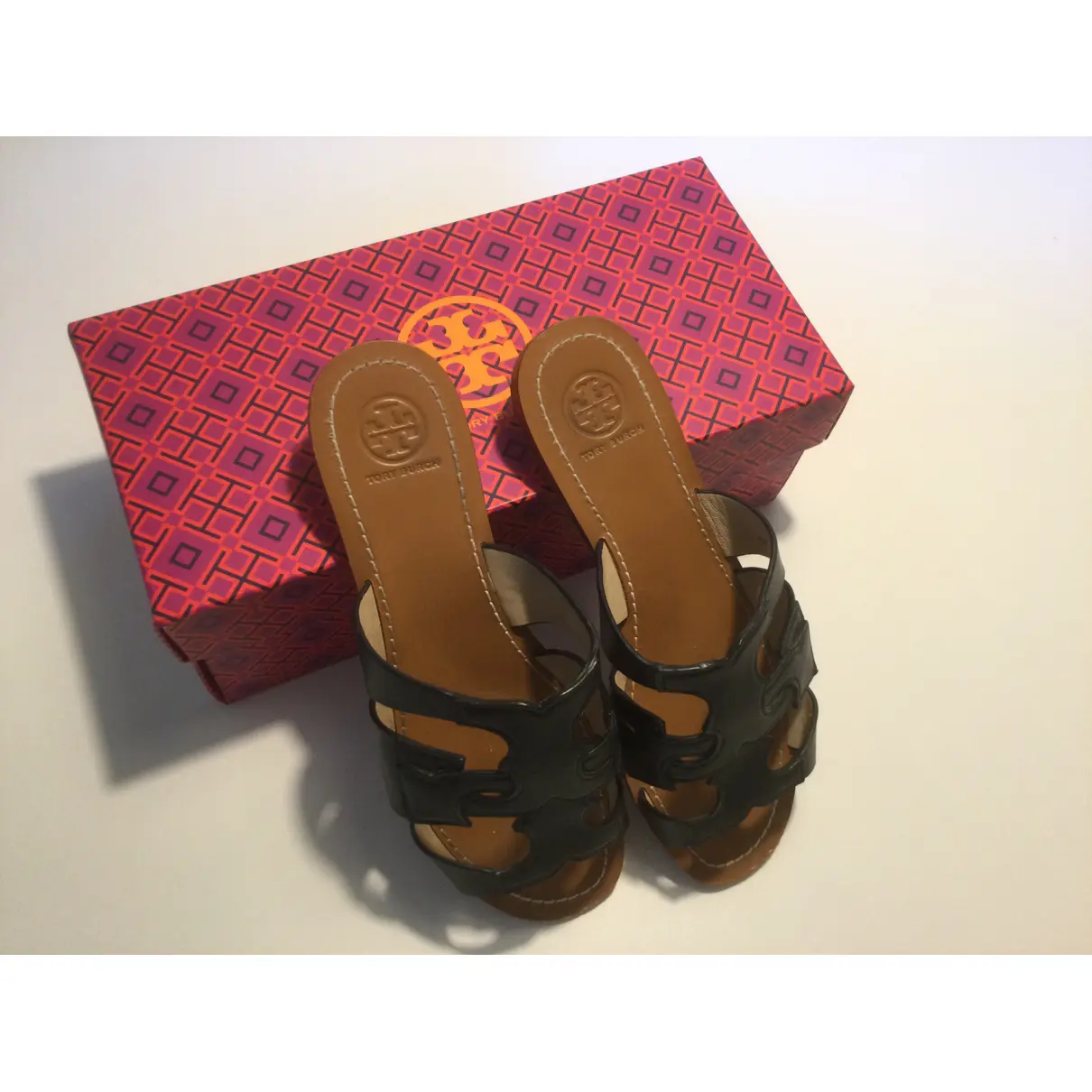 Leather mules Tory Burch