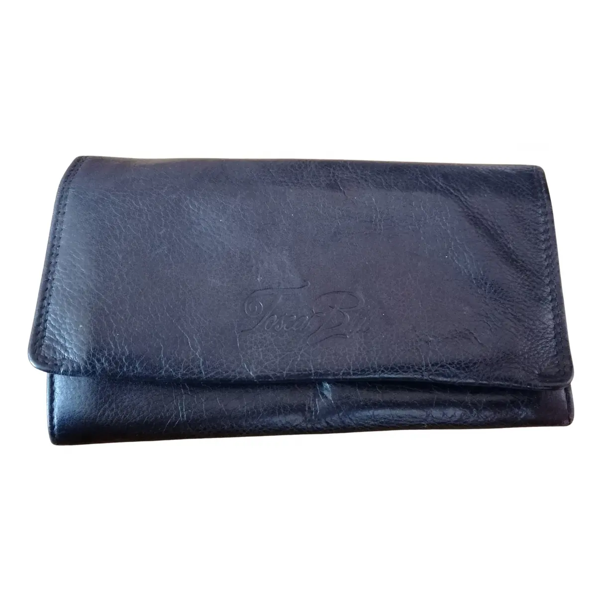 Leather wallet Tosca Blu