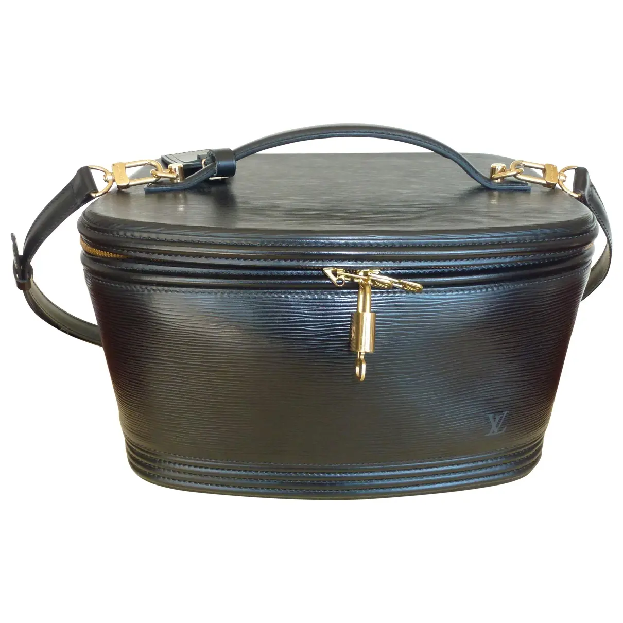 Black Leather Travel bag Louis Vuitton