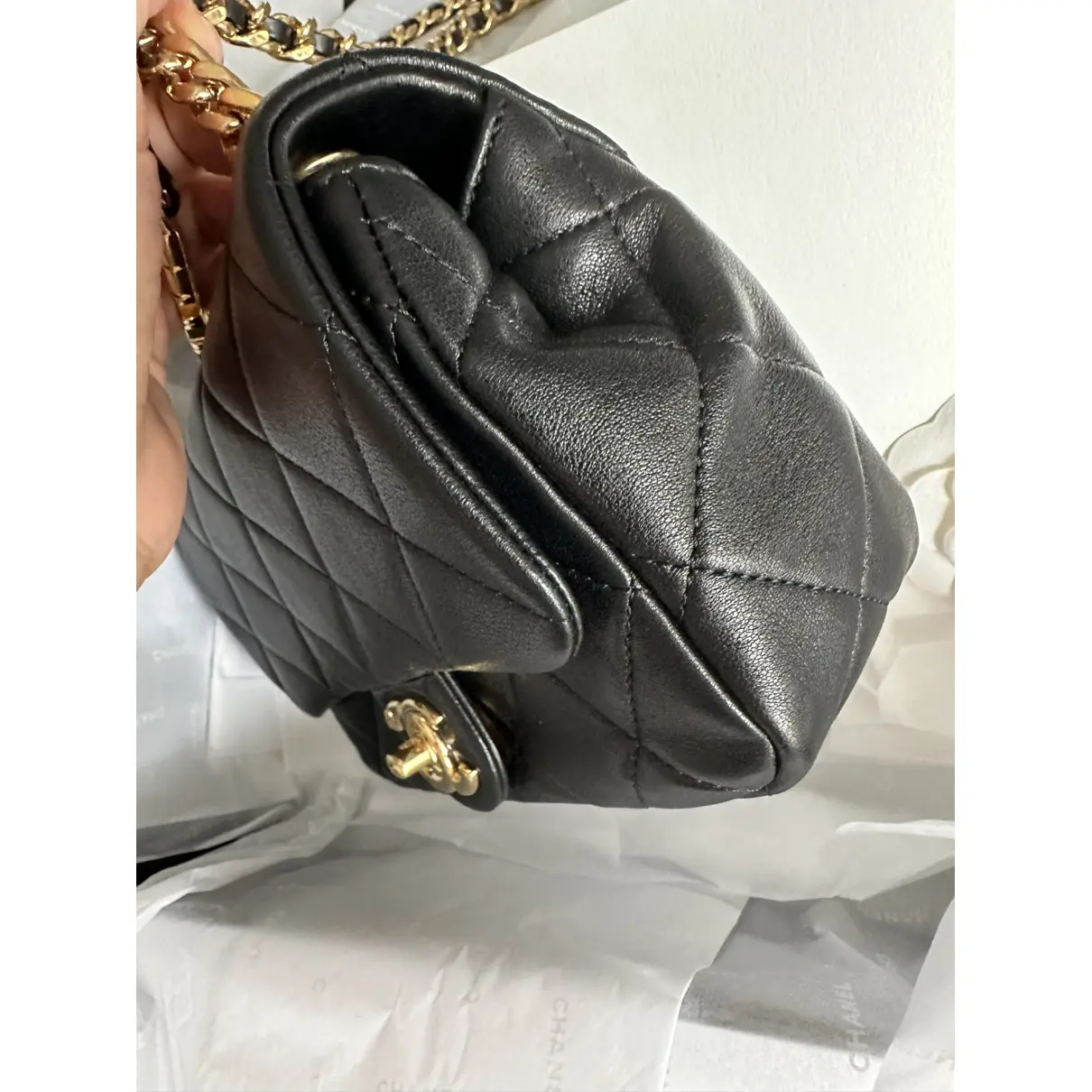 Trendy CC Flap leather handbag Chanel
