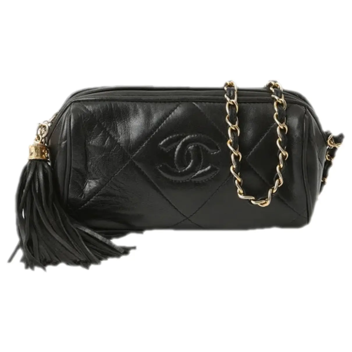 Trendy CC Quilted leather handbag