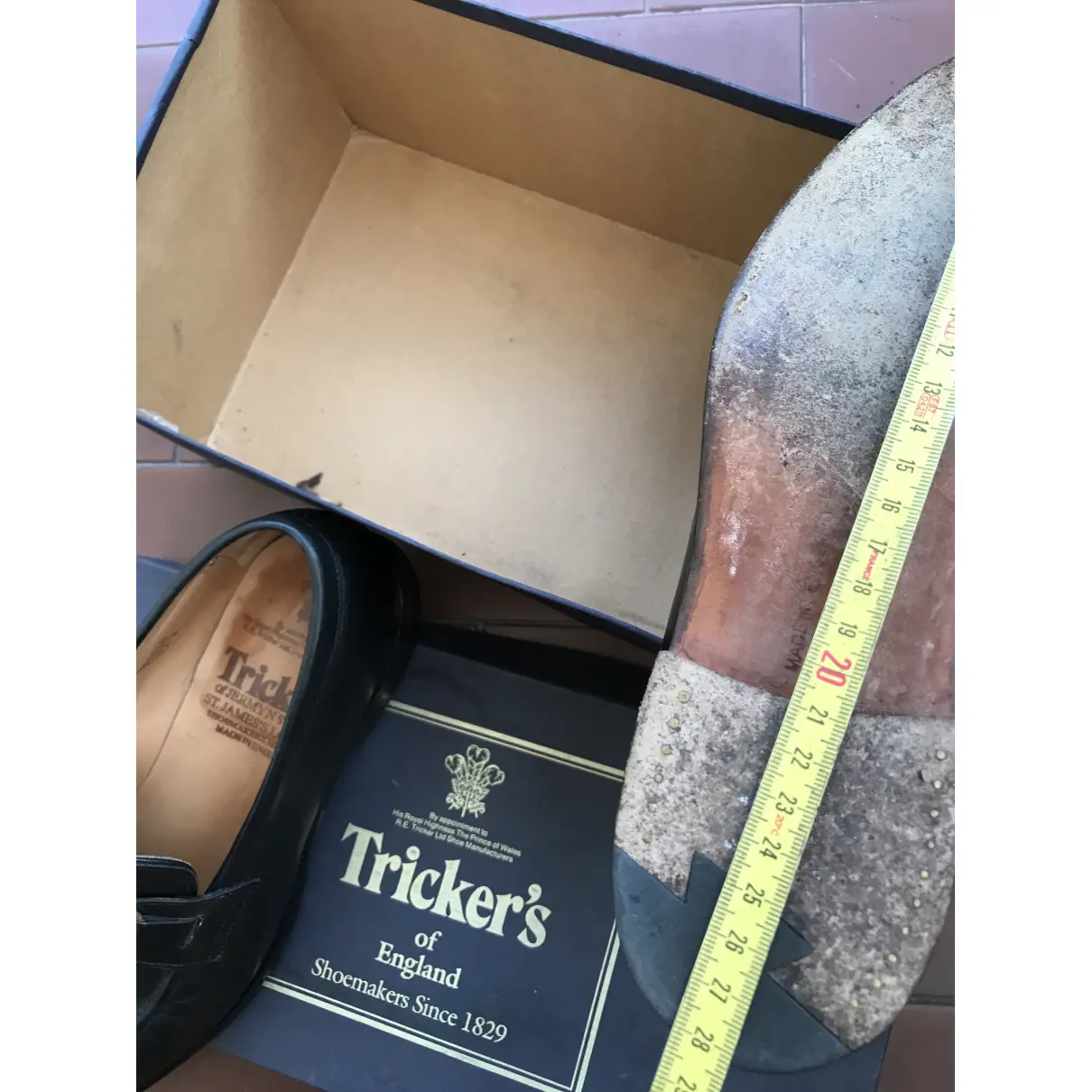 Leather flats Trickers London