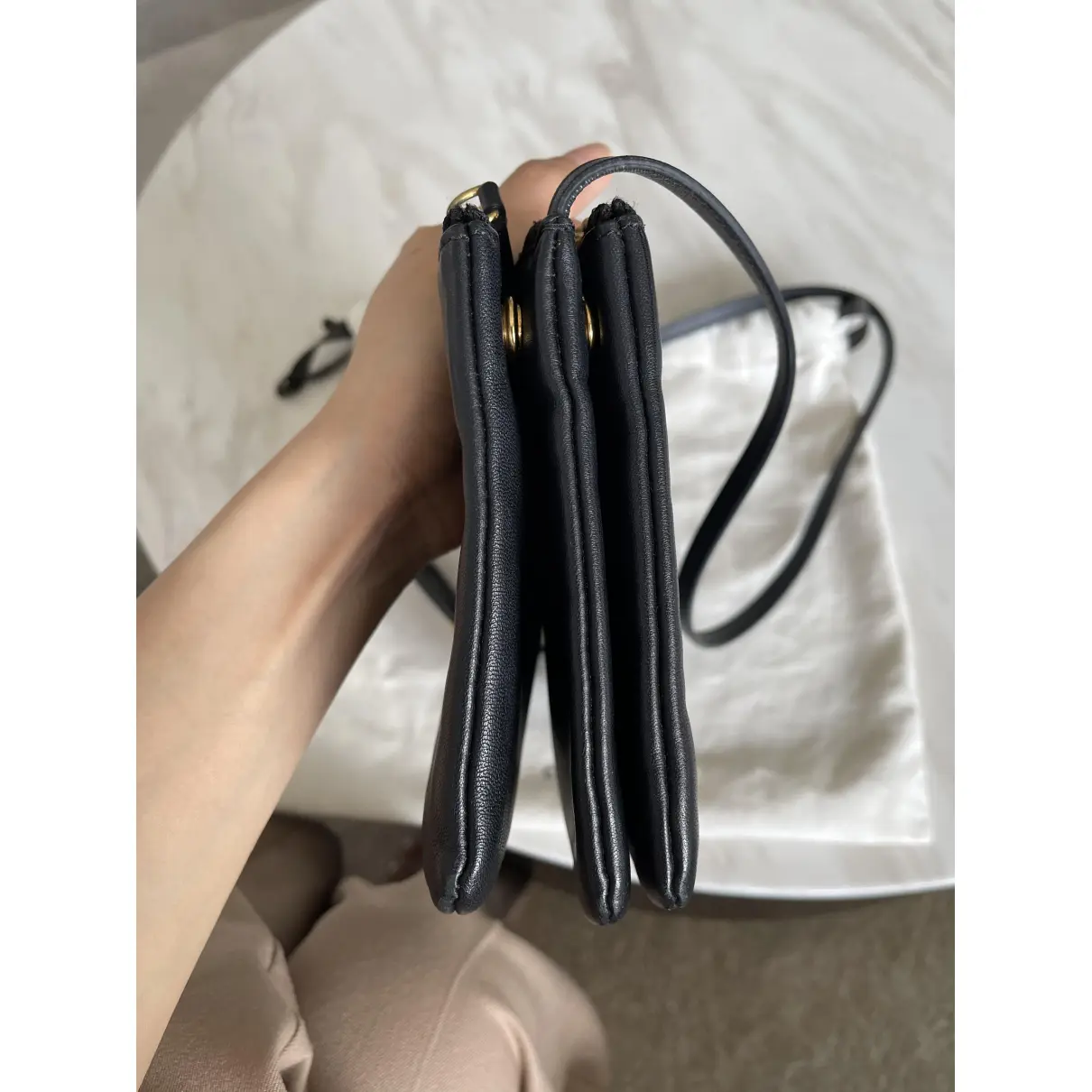 Buy Celine Trio leather bag online