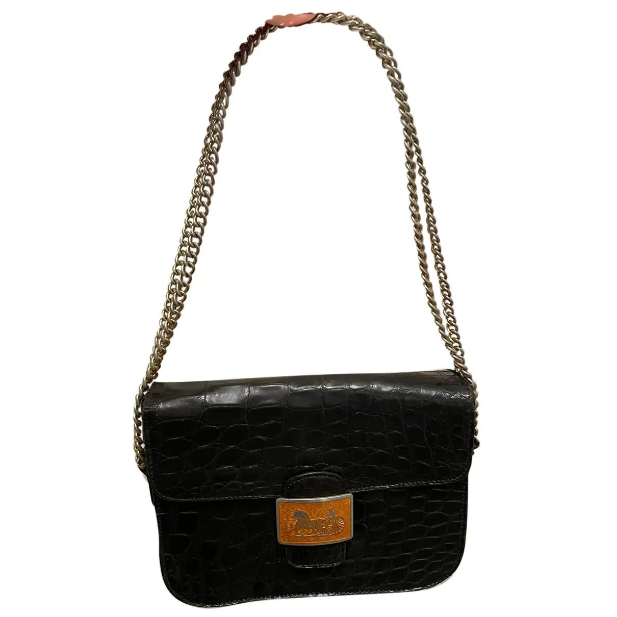 Triomphe leather handbag Celine - Vintage
