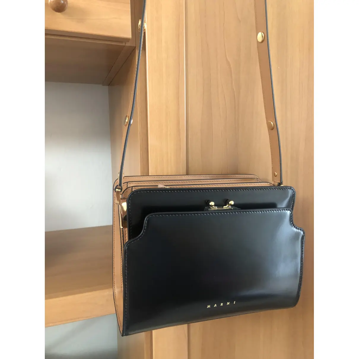 Buy Marni Trunk leather bag online