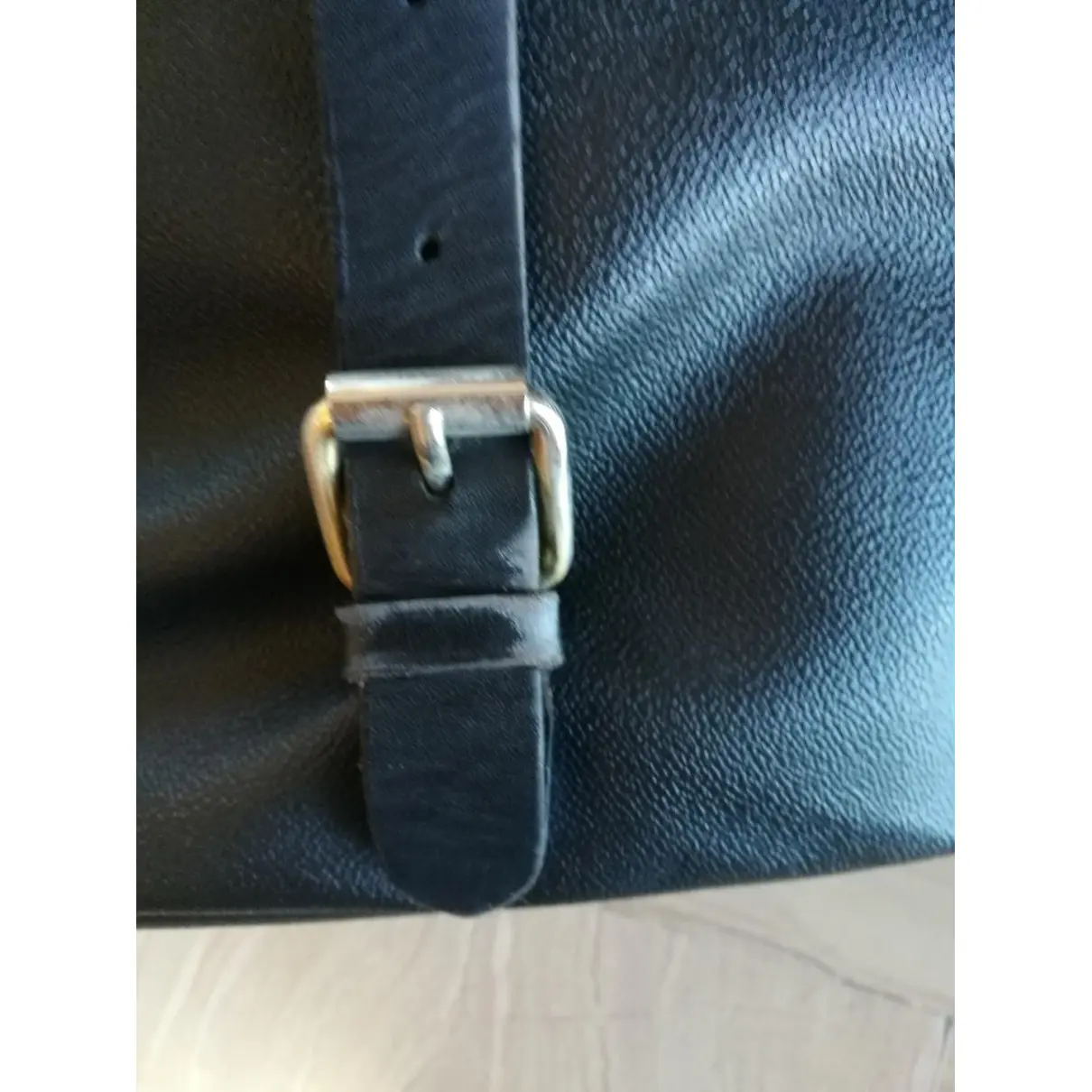 Leather backpack Trussardi - Vintage