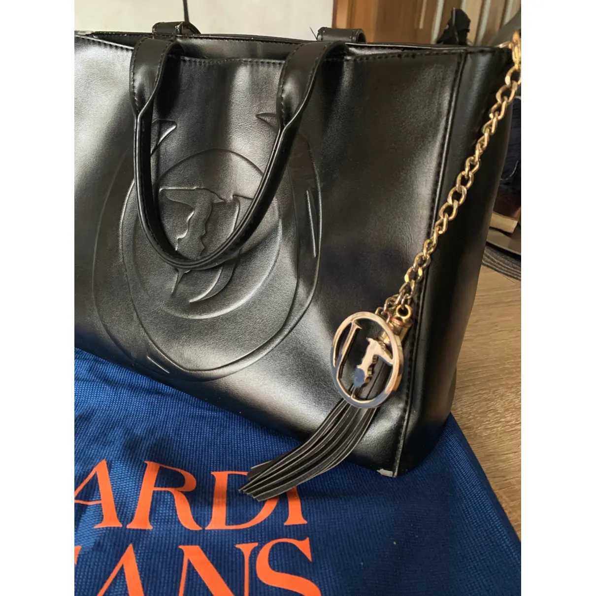 Buy Trussardi Jeans Leather handbag online