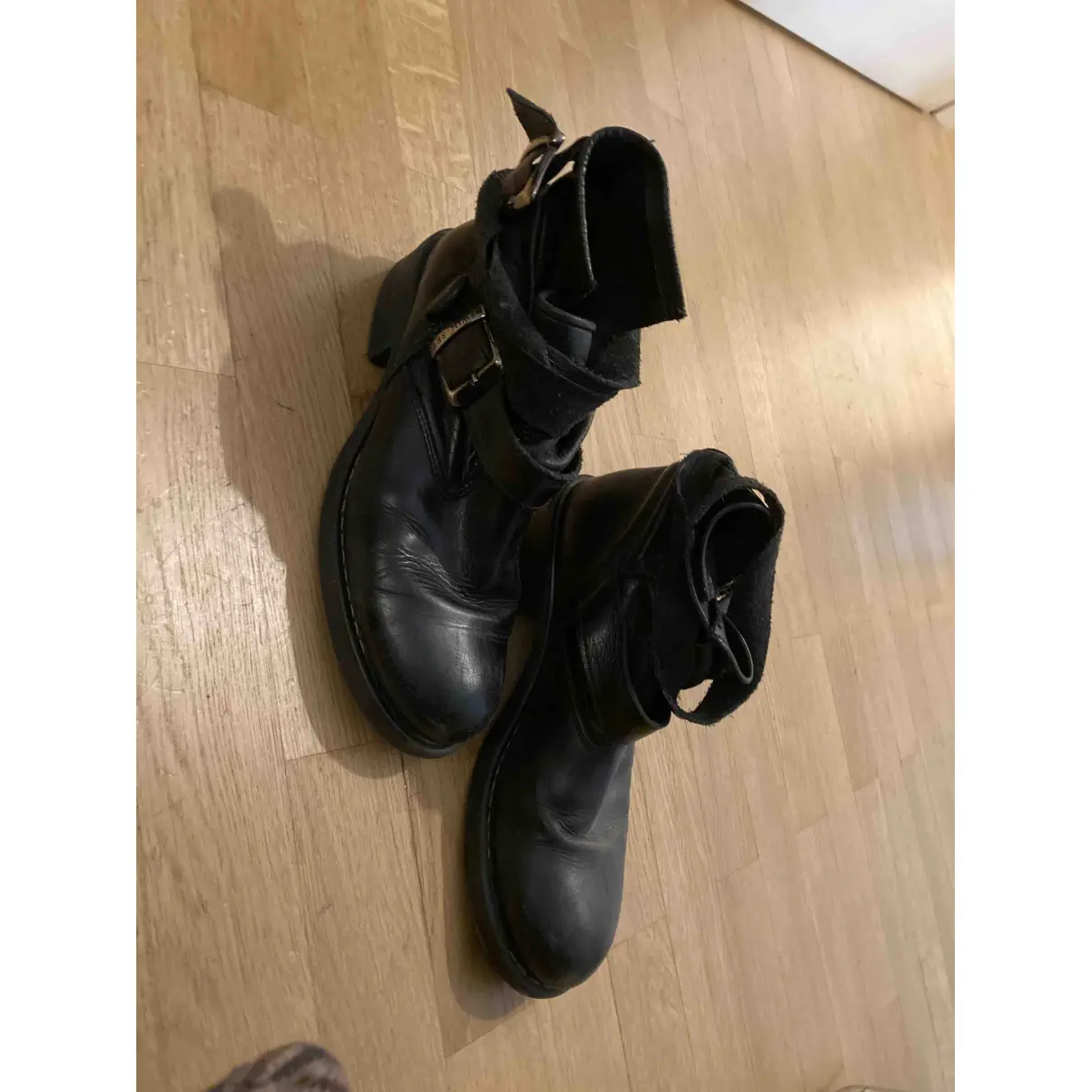 Buy Twinset Leather biker boots online