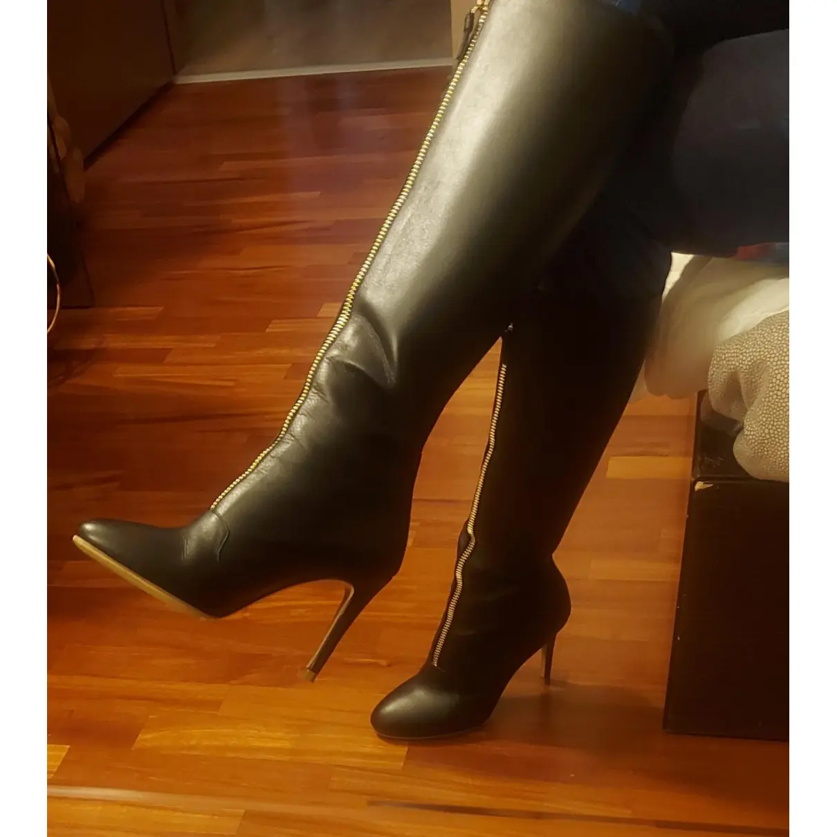 Leather boots Twinset