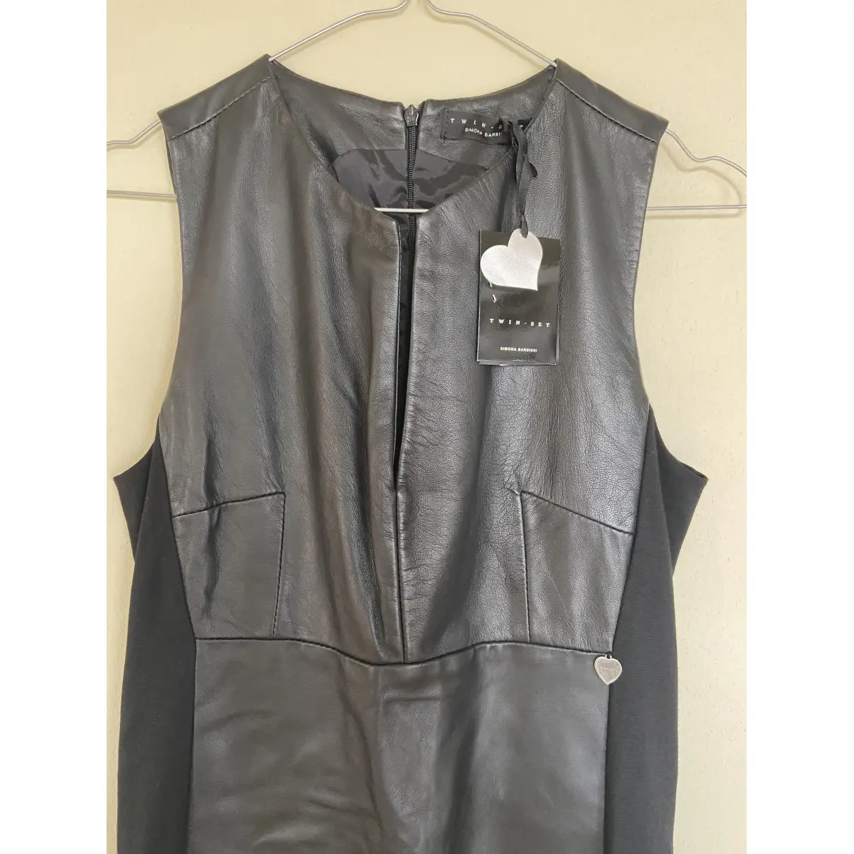 Leather mid-length dress Twinset