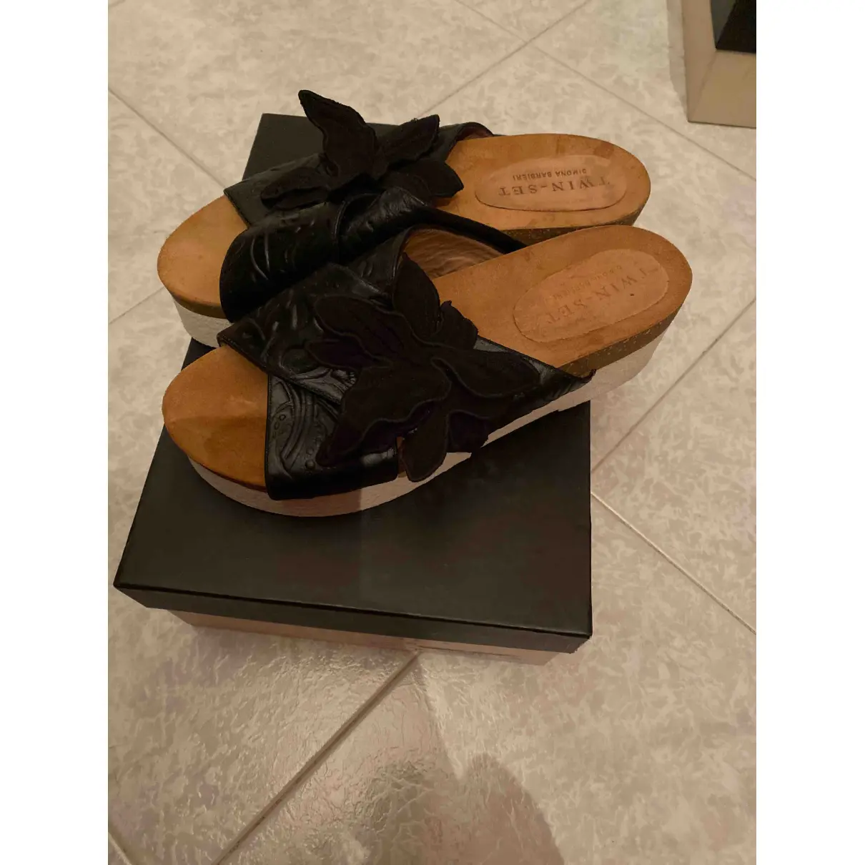 Buy Twinset Leather mules online