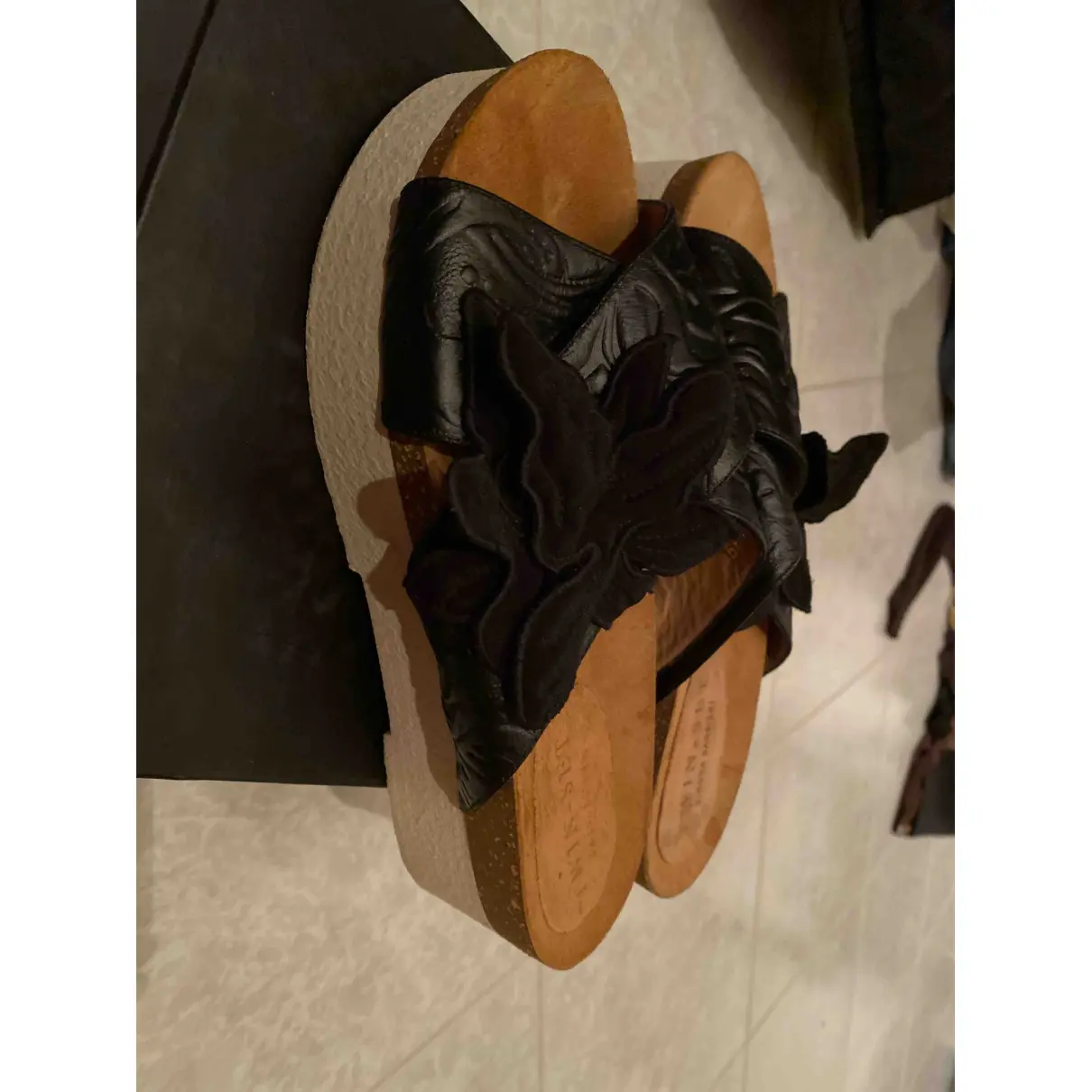Leather mules Twinset