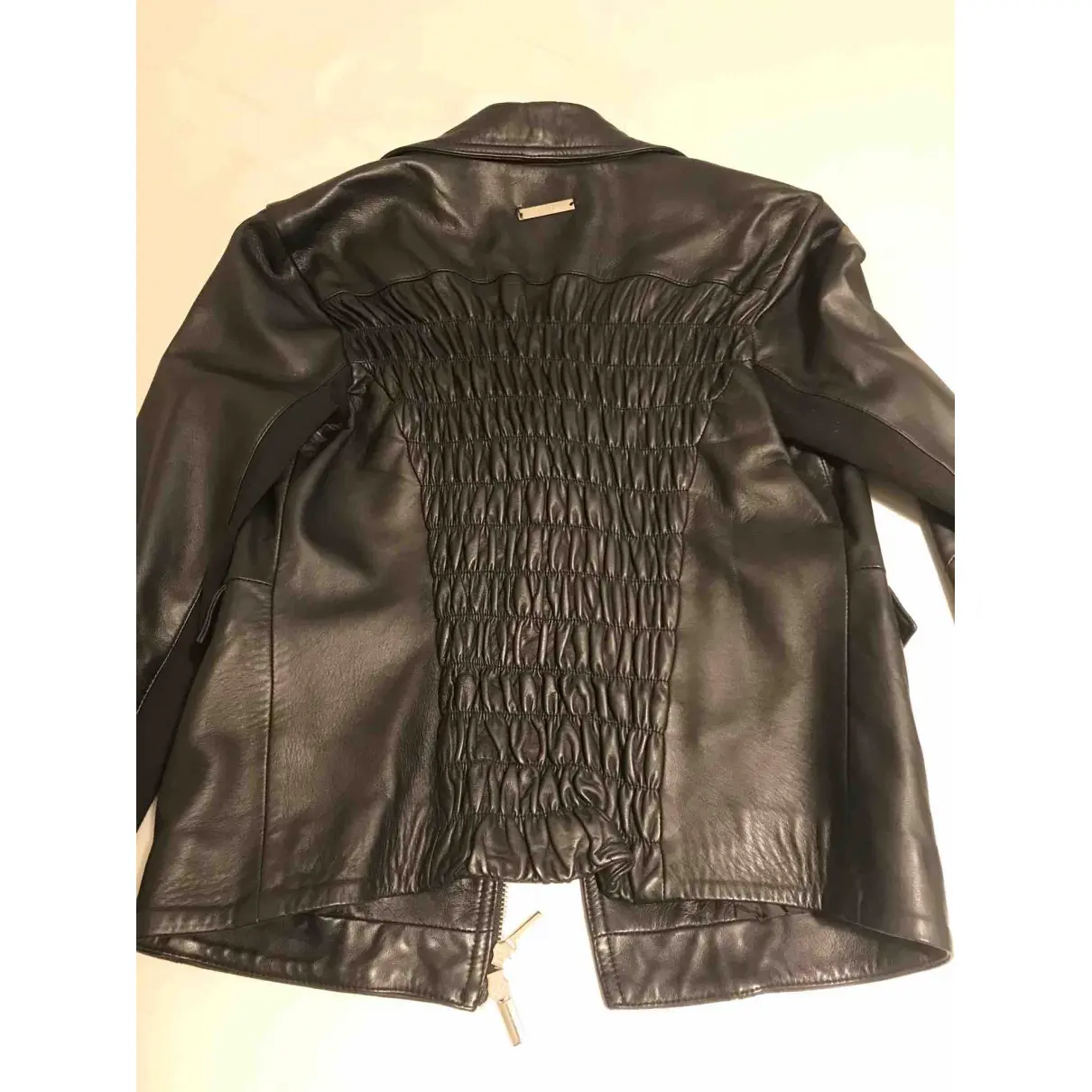 Buy Twinset Leather biker jacket online