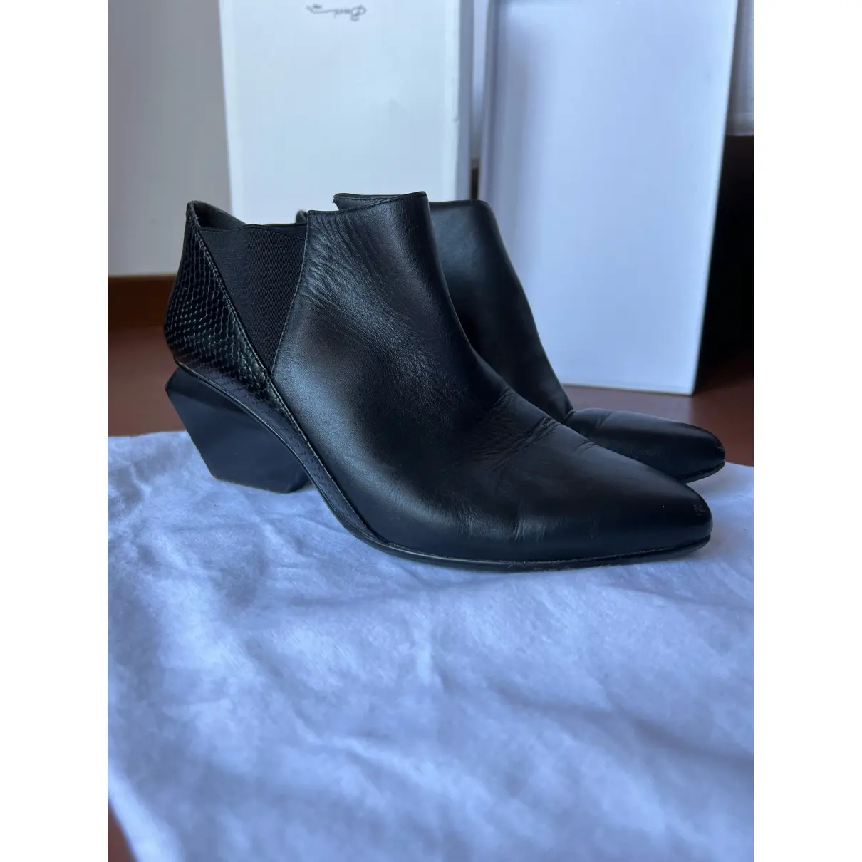 Buy UNITED NUDE Leather ankle boots online