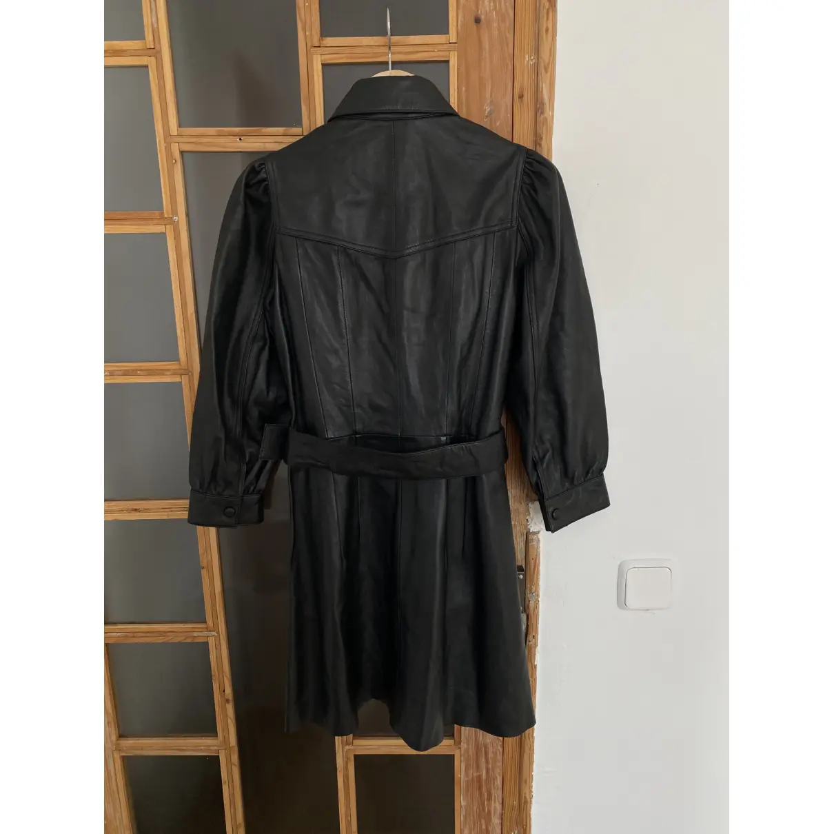 Leather mini dress Uterque