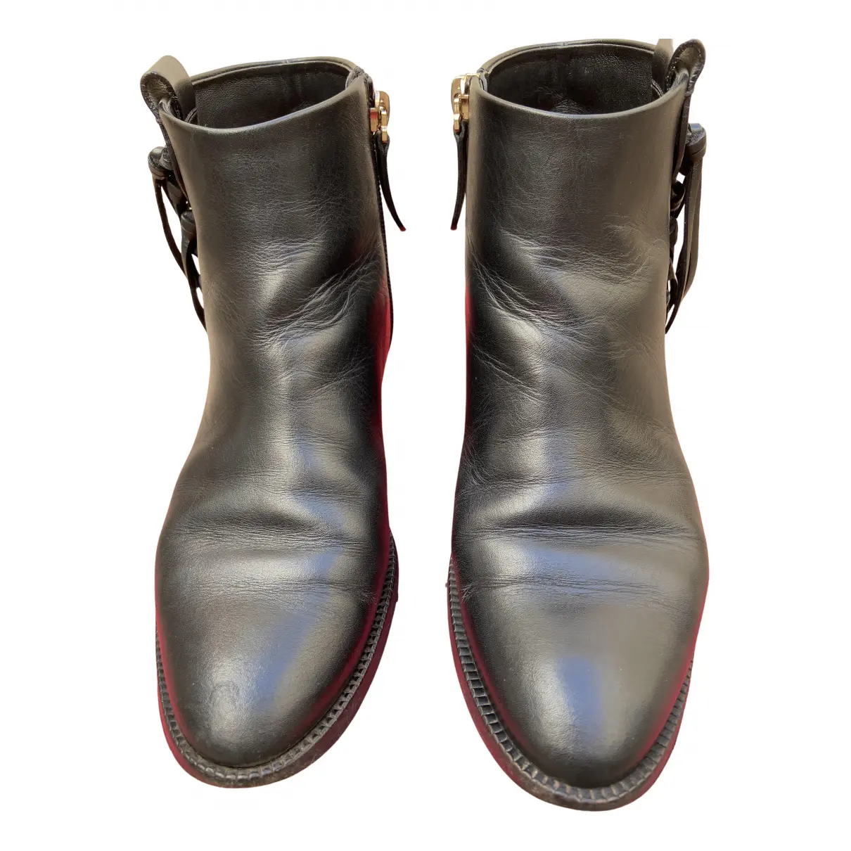 Leather buckled boots Valentino Garavani