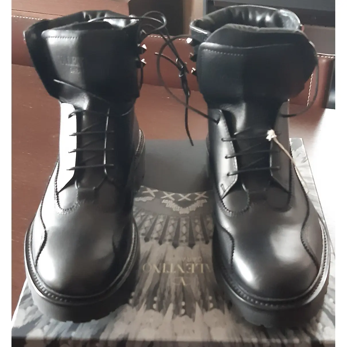 Buy Valentino Garavani Leather boots online