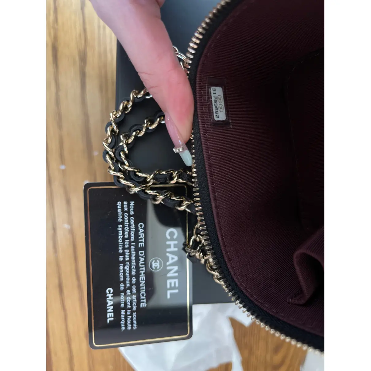 Vanity leather handbag Chanel