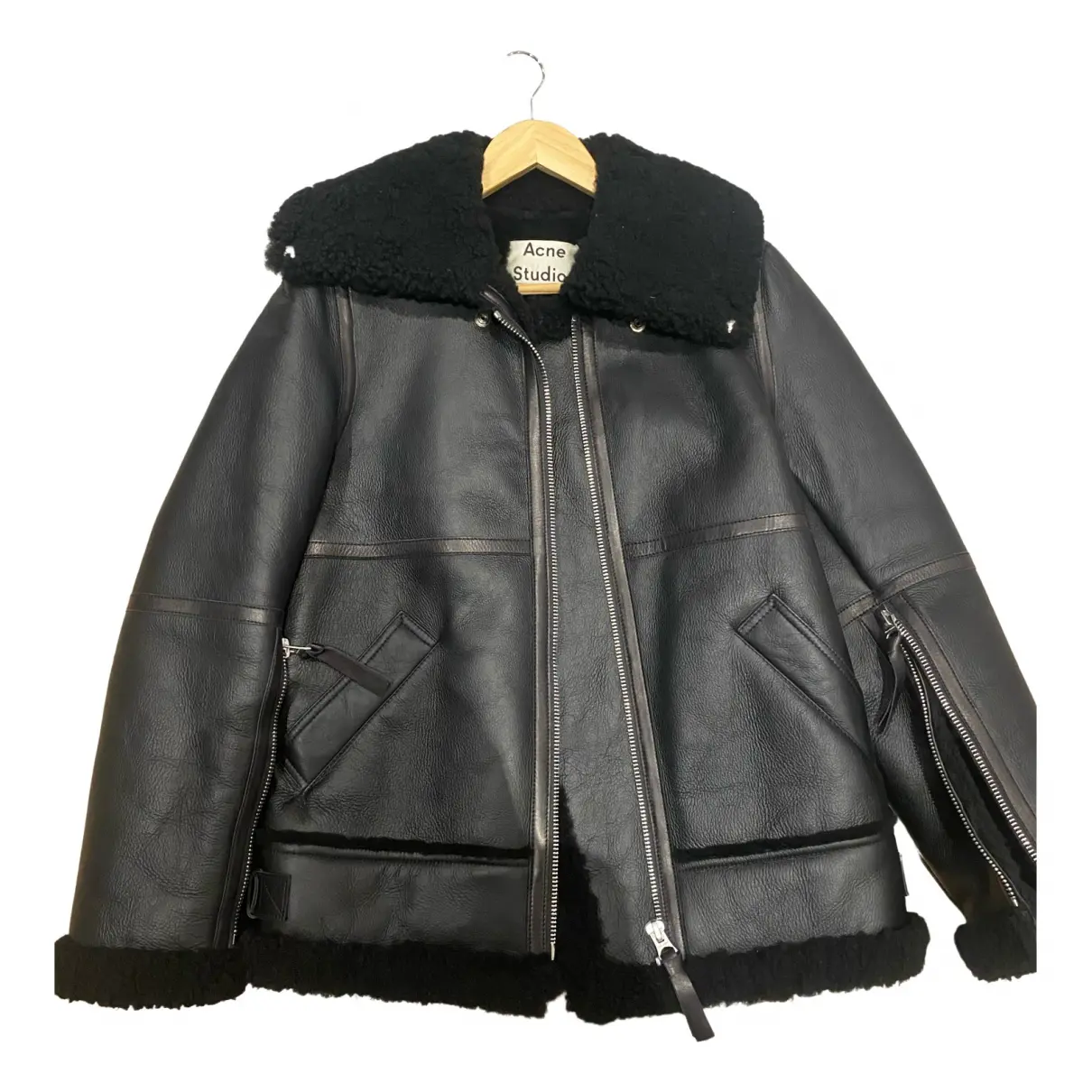 Velocite leather biker jacket Acne Studios