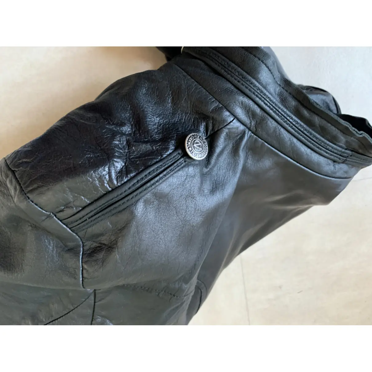 Leather biker jacket Ventcouvert