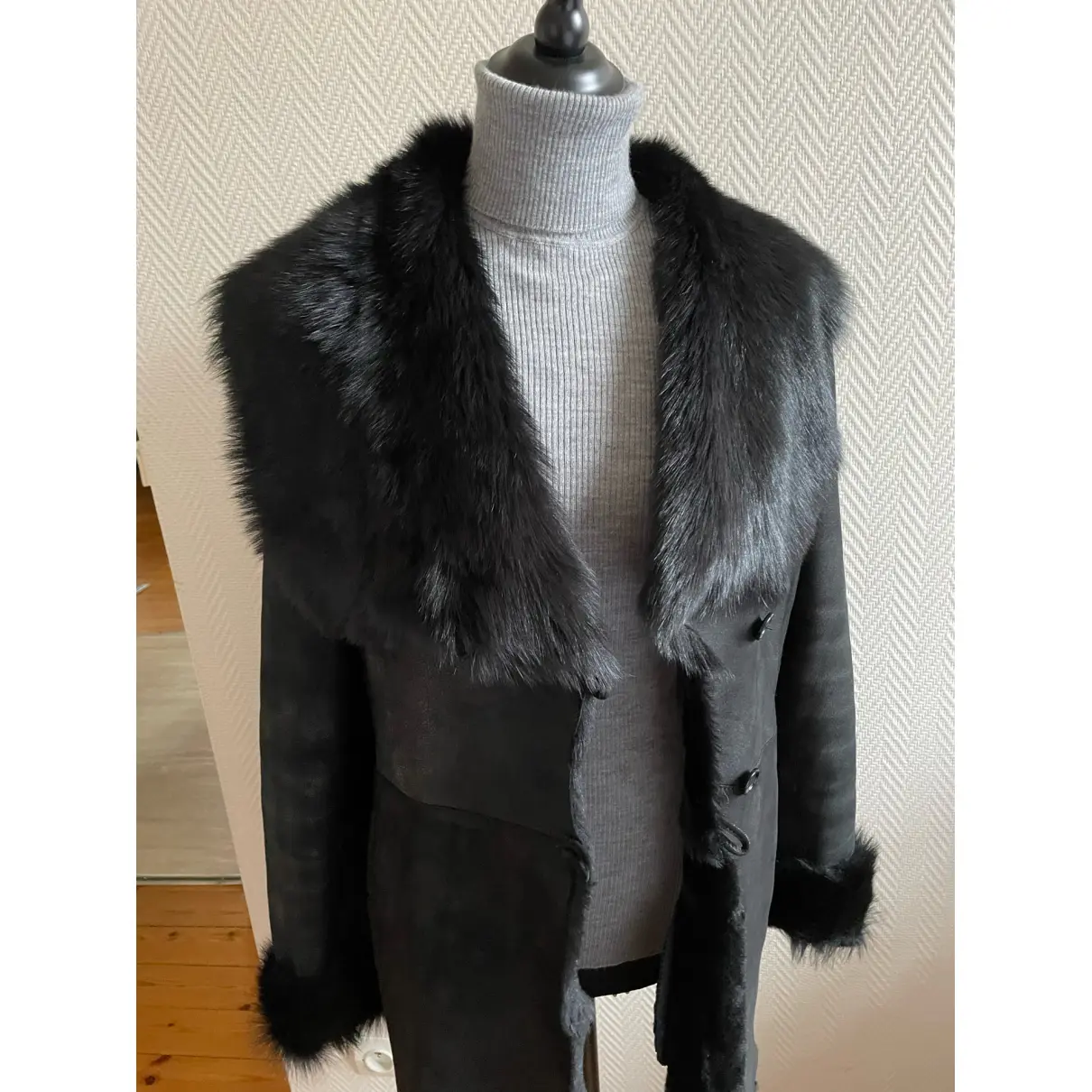 Leather coat Ventcouvert