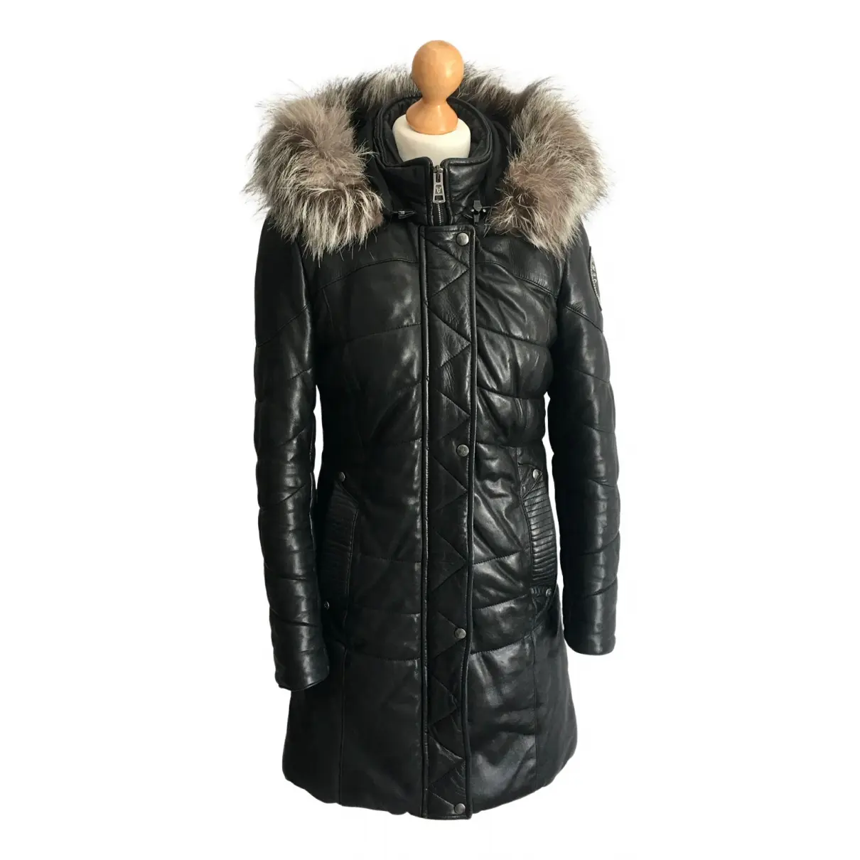 Leather puffer Ventcouvert