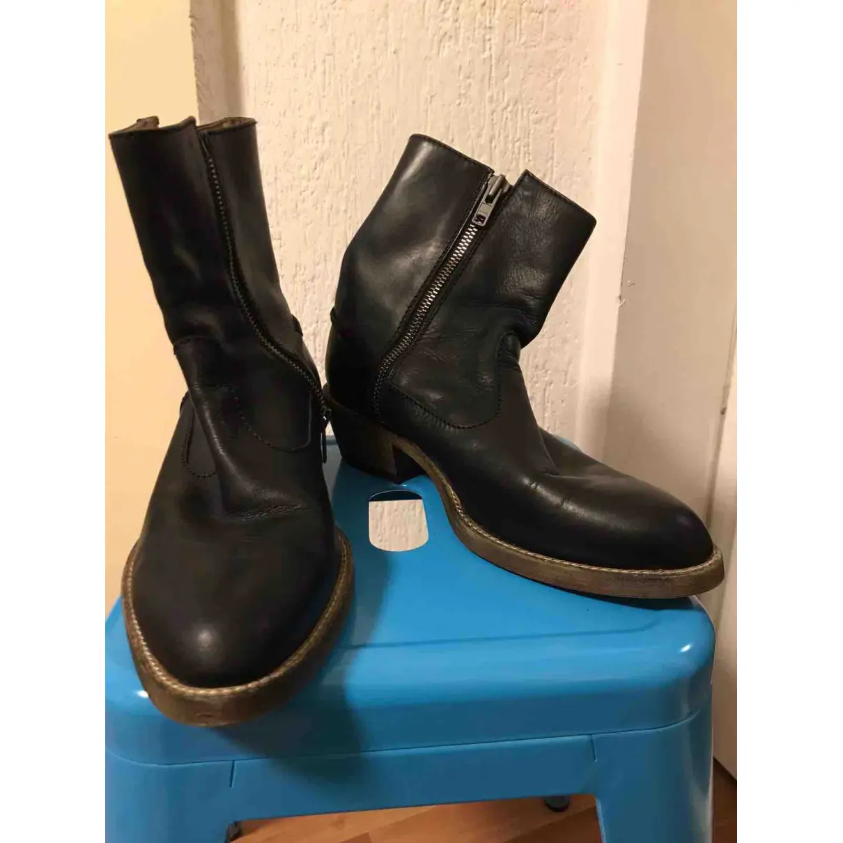 Leather boots Véronique Branquinho