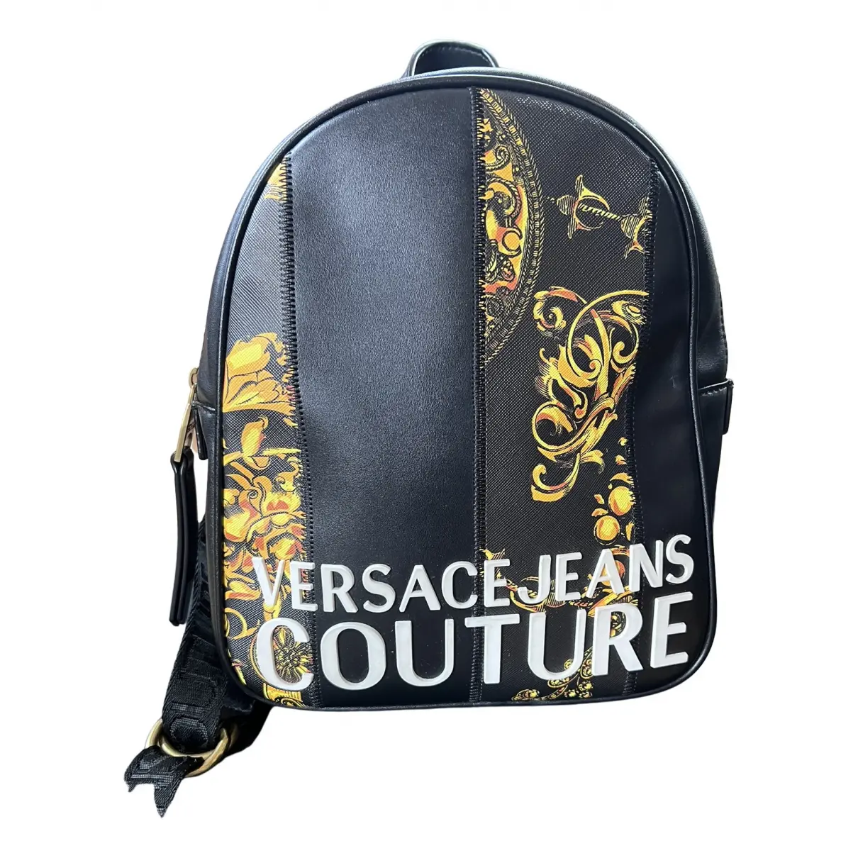 Leather backpack Versace