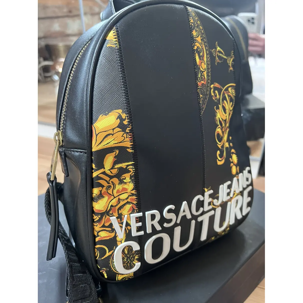 Buy Versace Leather backpack online