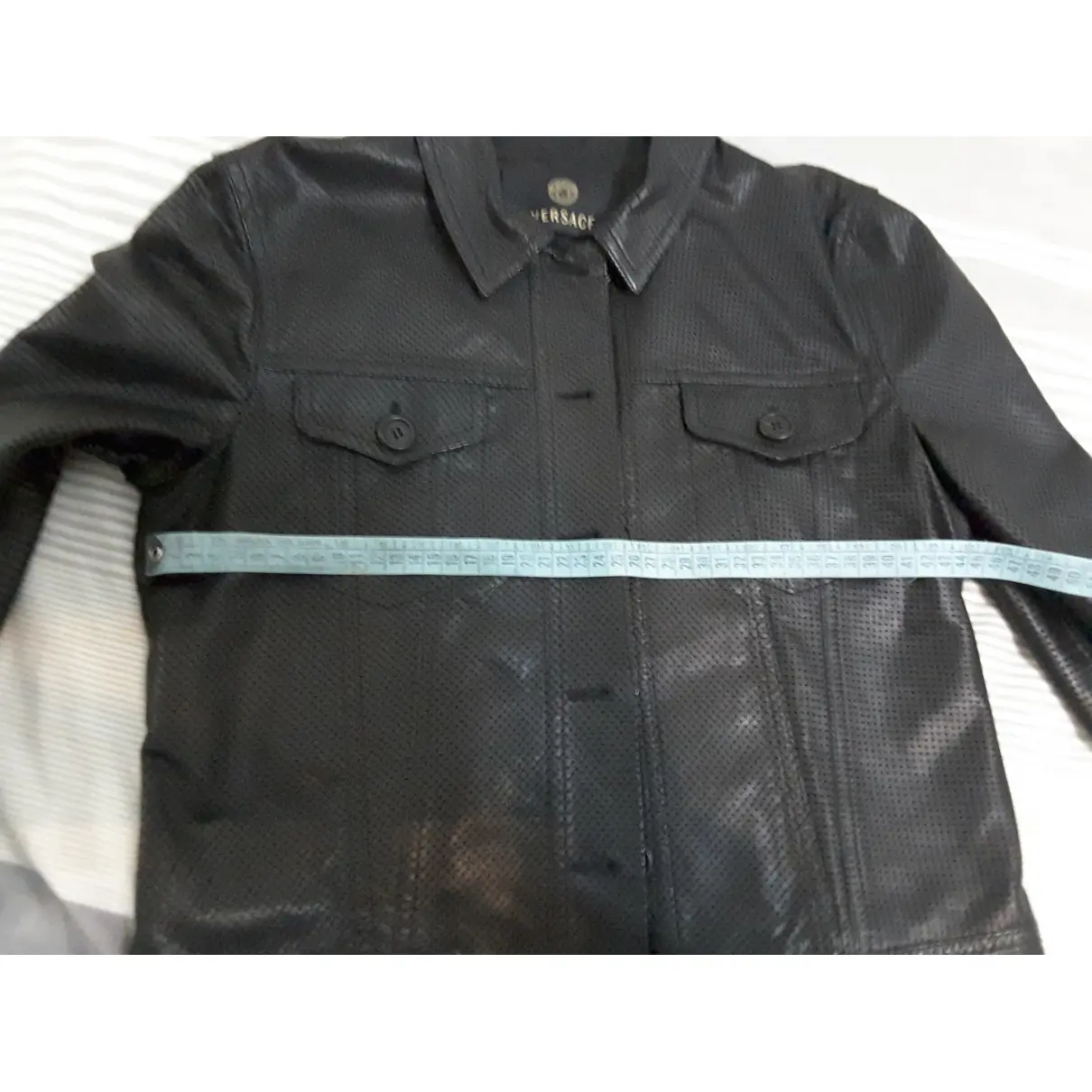 Buy Versace Leather short vest online