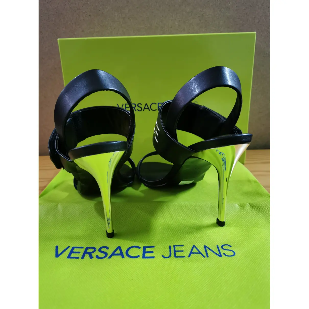 Leather sandal Versace Jeans Couture