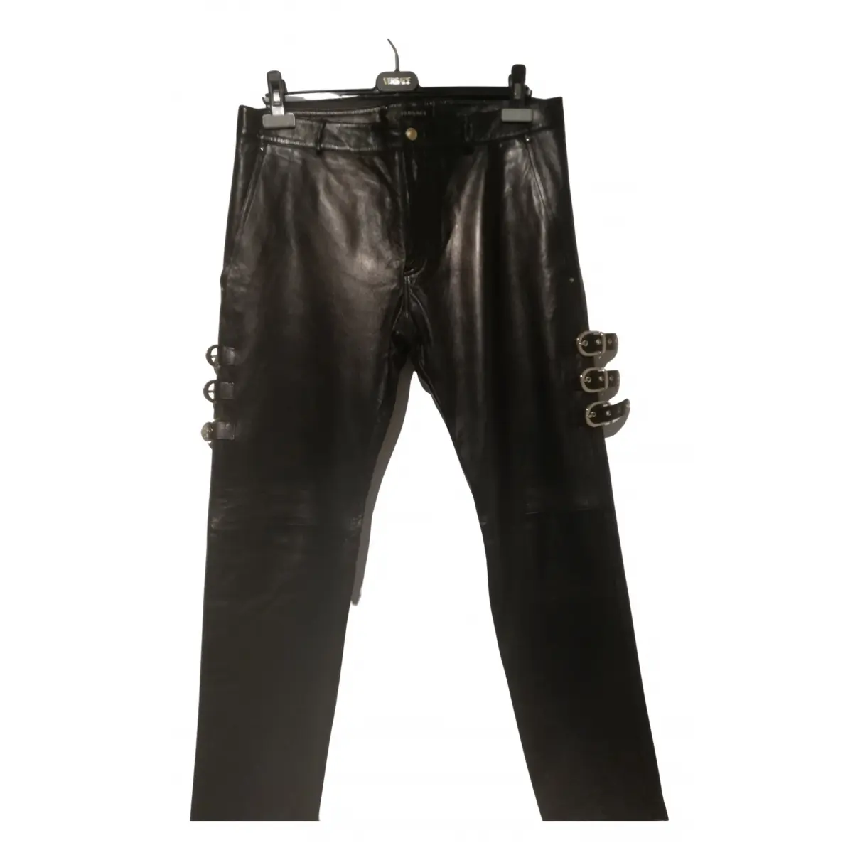 Leather trousers Versace