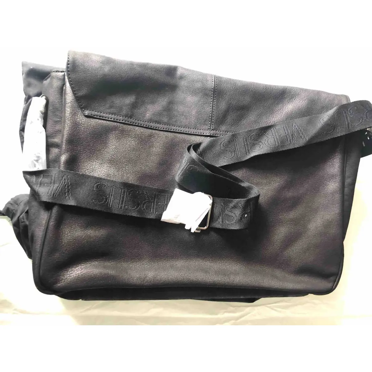 Leather satchel Versus - Vintage