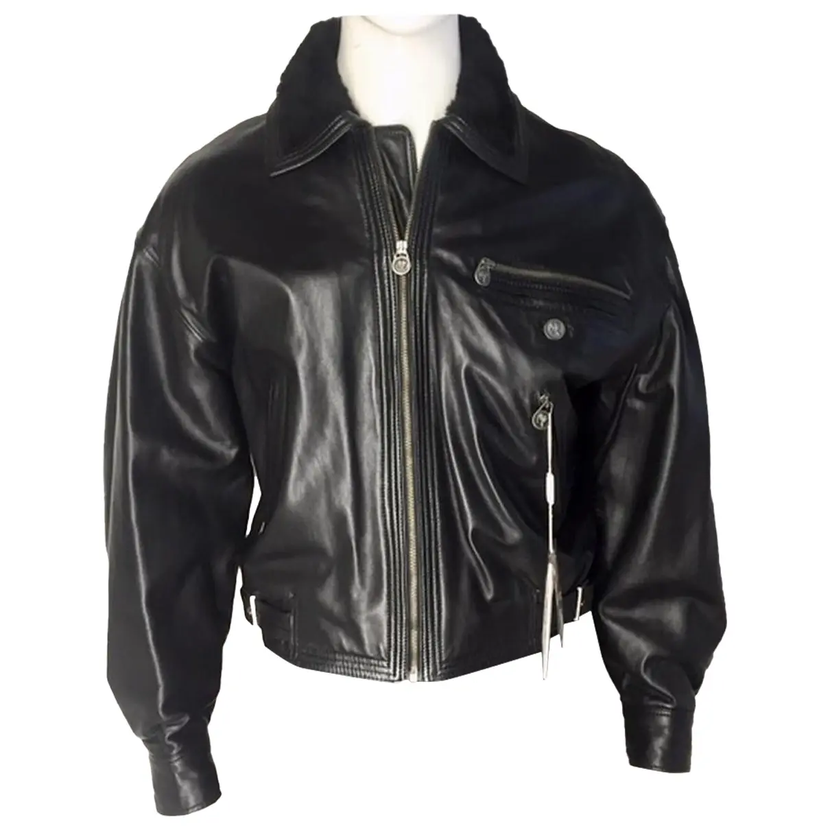 Leather jacket Versus - Vintage