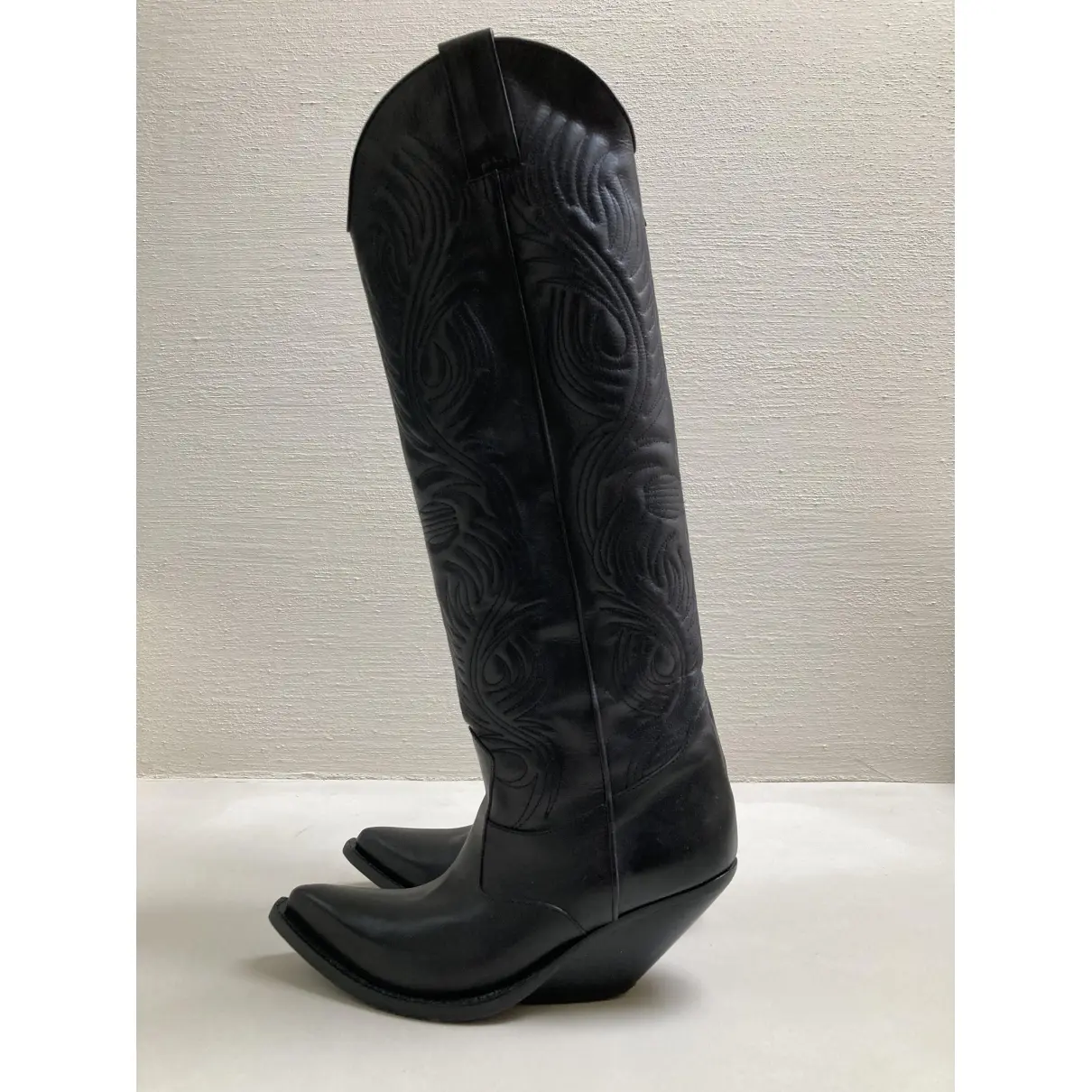 Buy Vetements Leather cowboy boots online