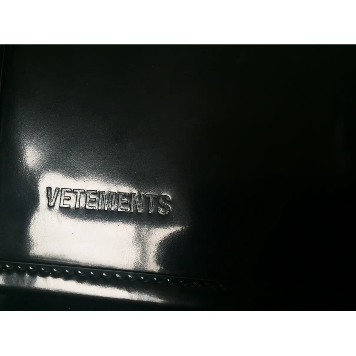 Buy Vetements Leather clutch bag online