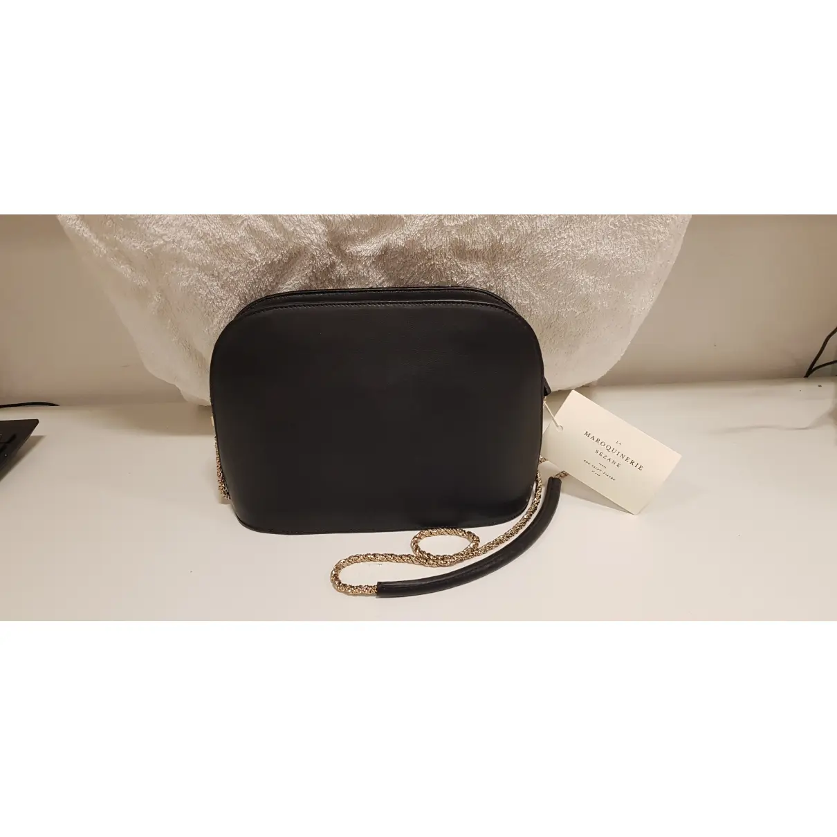 Buy Sézane Victor leather handbag online