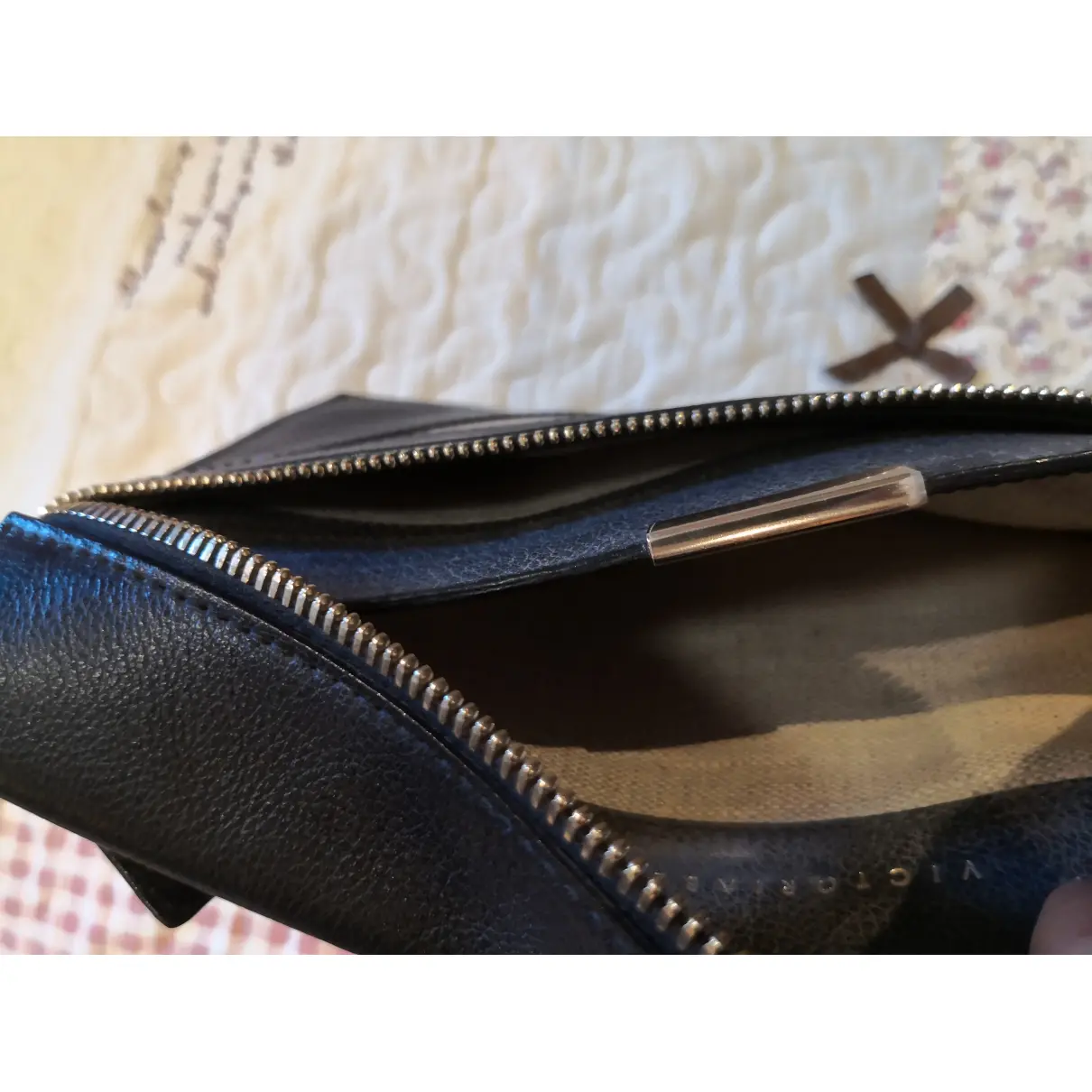 Leather clutch bag Victoria Beckham